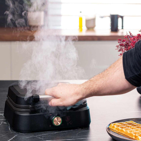  BH/9439, Waflera belga, Negra, Oro rosa, Waflera eléctrica, Waflera eléctrica, Gofre belga, Electrodomésticos de cocina