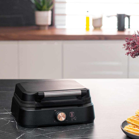  BH/9439, Waflera belga, Negra, Oro rosa, Waflera eléctrica, Waflera eléctrica, Gofre belga, Electrodomésticos de cocina