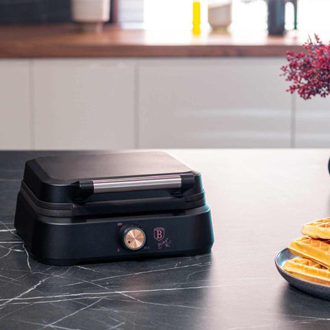  BH/9439, Waflera belga, Negra, Oro rosa, Waflera eléctrica, Waflera eléctrica, Gofre belga, Electrodomésticos de cocina