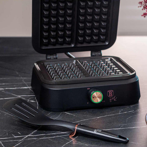  BH/9439, Waflera belga, Negra, Oro rosa, Waflera eléctrica, Waflera eléctrica, Gofre belga, Electrodomésticos de cocina
