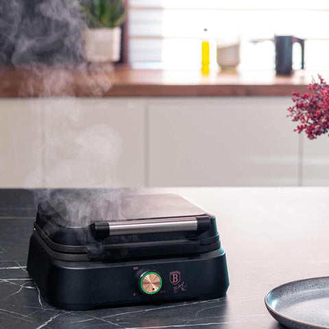  BH/9439, Waflera belga, Negra, Oro rosa, Waflera eléctrica, Waflera eléctrica, Gofre belga, Electrodomésticos de cocina