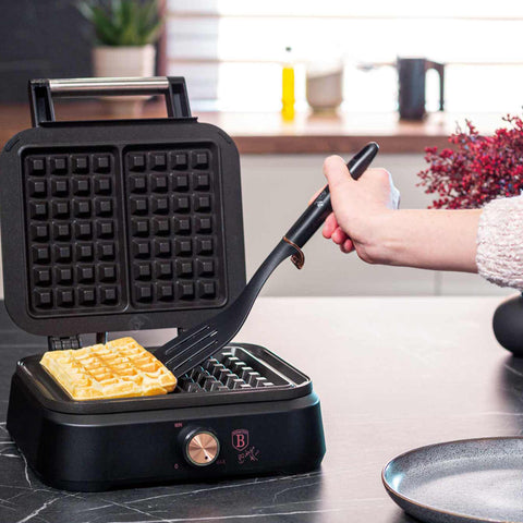  BH/9439, Waflera belga, Negra, Oro rosa, Waflera eléctrica, Waflera eléctrica, Gofre belga, Electrodomésticos de cocina