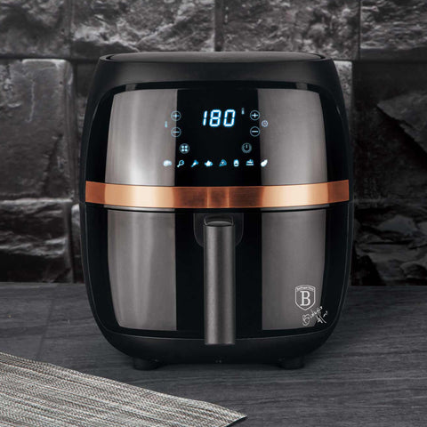  BH/9445, Freidora de aire de 3,2 L, Negra, Oro rosa, Freidora de aire, Eléctrica, Freidora de aire digital, Freidora de aire, Freidora sin aceite, Electrodomésticos de cocina