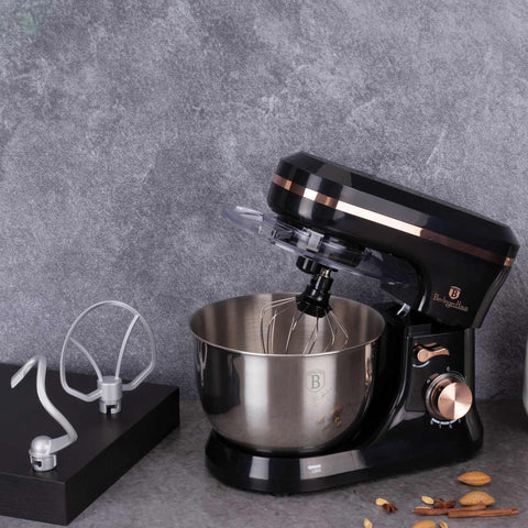 robot de cocina, batidora de pie, robot de cocina, eléctrico, máquina de cocina, negro, oro rosa, BH/9458