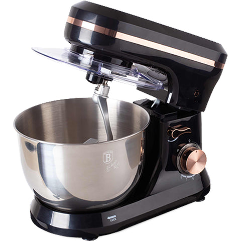 robot de cocina, batidora de pie, robot de cocina, eléctrico, máquina de cocina, negro, oro rosa, BH/9458