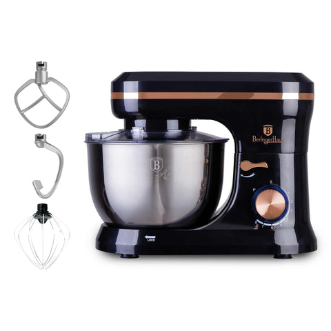 robot de cocina, batidora de pie, robot de cocina, eléctrico, máquina de cocina, negro, oro rosa, BH/9458