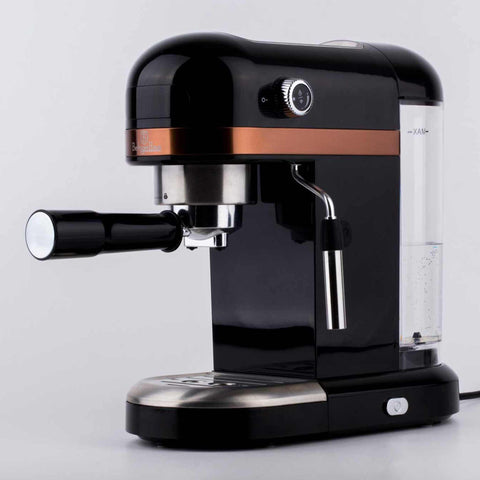  BH/9462, Cafetera digital espresso, Negra, Oro rosa, Cafetera espresso, Eléctrica, Cafetera eléctrica, Cafetera espresso con espumador de leche, Electrodomésticos, Cafetera