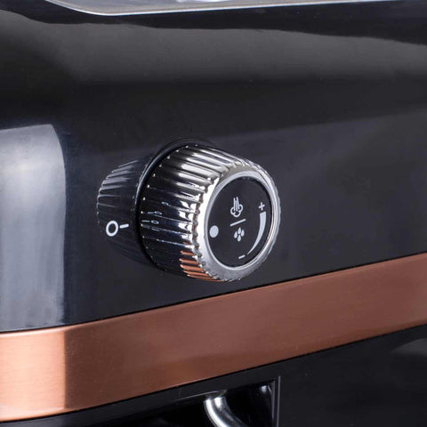  BH/9462, Cafetera digital espresso, Negra, Oro rosa, Cafetera espresso, Eléctrica, Cafetera eléctrica, Cafetera espresso con espumador de leche, Electrodomésticos, Cafetera