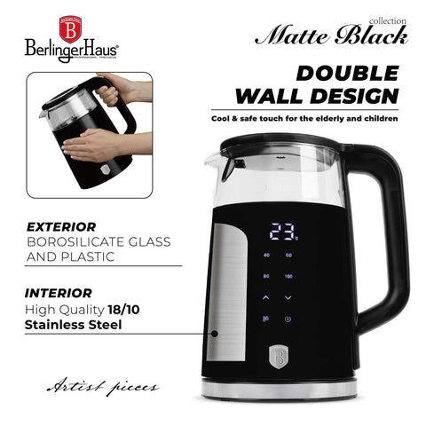  BH/9476, Hervidor eléctrico digital, Negro, Plateado, Hervidor eléctrico i., Eléctrico, Hervidor eléctrico digital B, Electrodomésticos de cocina, Hervidor