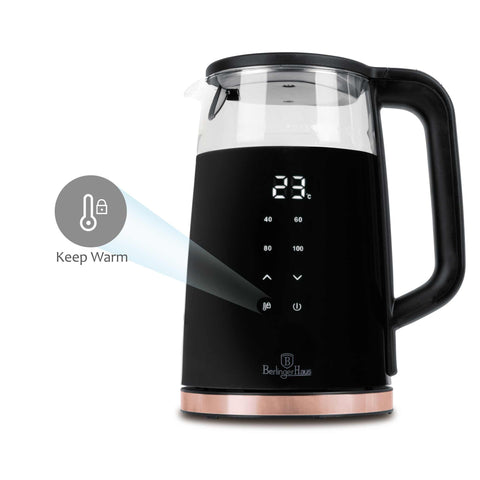  BH/9477, Hervidor eléctrico digital, Negro, Oro rosa, Hervidor eléctrico i., Eléctrico, Hervidor eléctrico digital B, Electrodomésticos de cocina, Hervidor