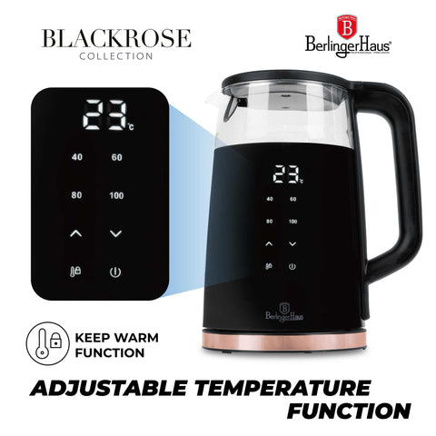  BH/9477, Hervidor eléctrico digital, Negro, Oro rosa, Hervidor eléctrico i., Eléctrico, Hervidor eléctrico digital B, Electrodomésticos de cocina, Hervidor