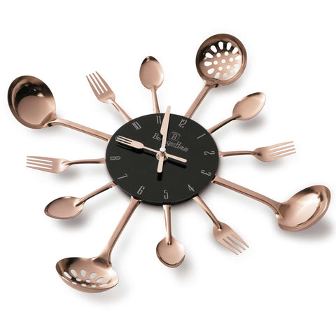  BH/9480, Reloj de pared para cocina, Negro, Oro rosa, Eléctrico/batería, Electrodomésticos, Reloj