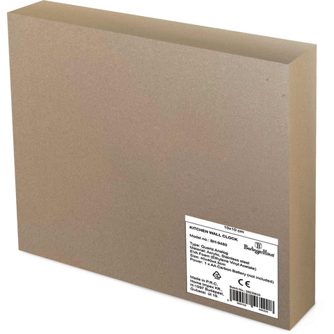  BH/9480, Reloj de pared para cocina, Negro, Oro rosa, Eléctrico/Batería