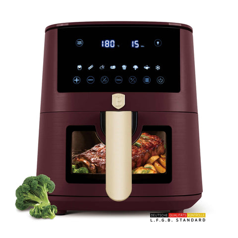  BH/9489,LP,BH,271,Freidora de aire de 5L con ventana visible,Matt Bordeaux,Freidora de aire,Eléctrica,Freidora de aire digital,Freidora de aire sin aceite,Freidora de aire con ventana,Electrodomésticos de cocina