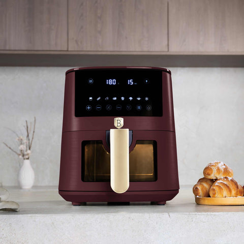  BH/9489,LP,BH,271,Freidora de aire de 5L con ventana visible,Matt Bordeaux,Freidora de aire,Eléctrica,Freidora de aire digital,Freidora de aire sin aceite,Freidora de aire con ventana,Electrodomésticos de cocina