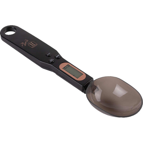 BH/9493, Báscula digital de cuchara, negra, oro rosa, báscula de cuchara, eléctrica/batería, báscula, utensilios de cocina, báscula de cocina