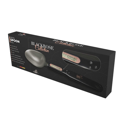 BH/9493, Báscula digital de cuchara, negra, oro rosa, báscula de cuchara, eléctrica/batería, báscula, utensilios de cocina, báscula de cocina