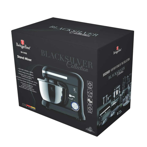 robot de cocina, batidora de pie, robot de cocina, eléctrico, máquina de cocina, negro, plata,BH/9498