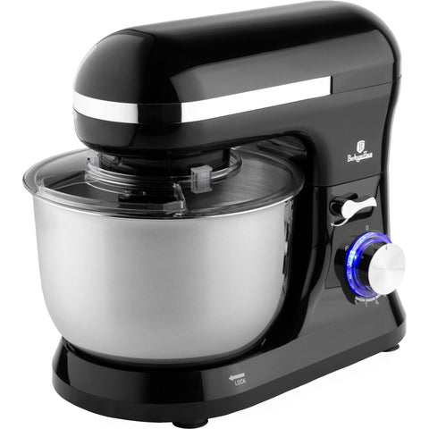 robot de cocina, batidora de pie, robot de cocina, eléctrico, máquina de cocina, negro, plata,BH/9498