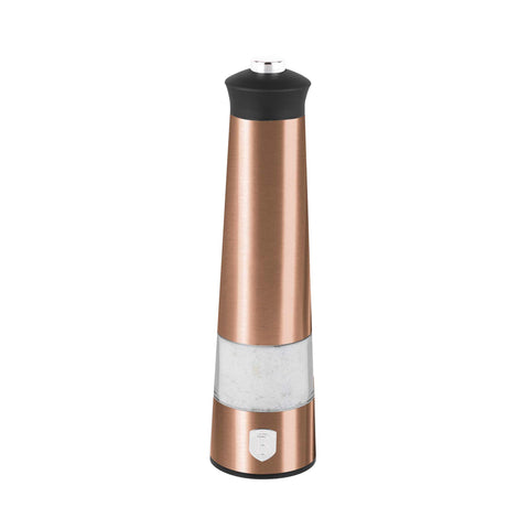 BH/9500, Juego de 2 molinillos eléctricos de sal y pimienta, oro rosa, juego de molinillos de sal y pimienta, eléctrico/batería, juego de molinillos eléctricos de sal y pimienta, juego de molinillos de sal y pimienta, utensilios de cocina, molinillo de sal y pimienta