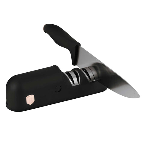  BH/9502, Afilador de cuchillos eléctrico, Negro, Oro rosa, Afilador de cuchillos, Eléctrico, Afilador, Cuchillos y herramientas de corte