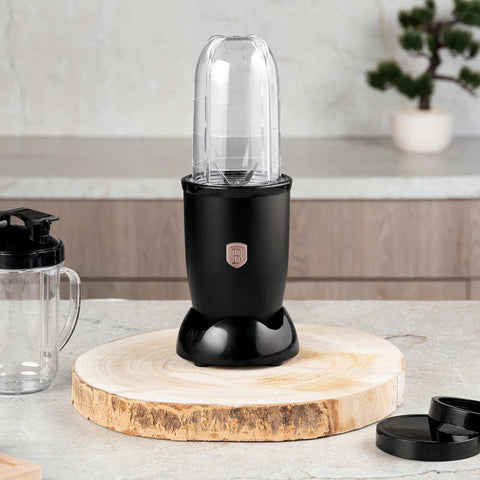  BH/9506, juego de licuadora multifunción de 6 piezas, negro, oro rosa, juego de licuadora, eléctrica, multifuncional, para hacer jugos y batidos, electrodomésticos de cocina, licuadora
