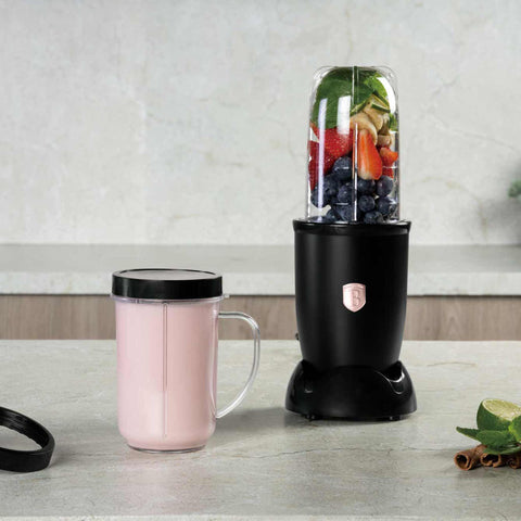  BH/9506, juego de licuadora multifunción de 6 piezas, negro, oro rosa, juego de licuadora, eléctrica, multifuncional, para hacer jugos y batidos, electrodomésticos de cocina, licuadora