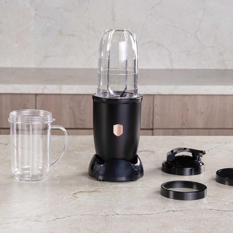  BH/9506, juego de licuadora multifunción de 6 piezas, negro, oro rosa, juego de licuadora, eléctrica, multifuncional, para hacer jugos y batidos, electrodomésticos de cocina, licuadora