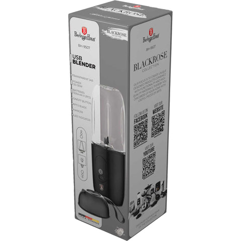  BH/9507, Licuadora con USB, Negra, Oro Rosa, Licuadora, Carga eléctrica/por cable, Licuadora portátil, Licuadora USB, Electrodomésticos de cocina