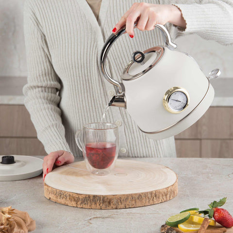  BH/9515, Hervidor eléctrico con termómetro, Crema mate, Hervidor eléctrico k., Eléctrico, Electrodomésticos de cocina, Hervidor