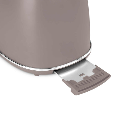 Product image of Toaster. Part of the Taupe Collection . Features: • Material: metal, aluminium • Voltage: 220-240 V, 50/60Hz • Power: 850W • Length of power cord: 80 cm • Color: matt taupe. (Studio view). Official Berlinger Haus product, boosted by Promintra sl.