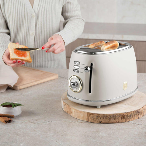 BH/9519, Tostadora, Crema Mate, Tostadora B., Eléctrica, Dos Rebanadas, Electrodomésticos de Cocina