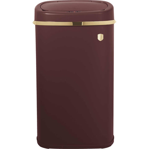 BH/9524, Cubo de basura con sensor de 58 l, Burdeos mate, cubo de basura con sensor, eléctrico/batería, cubo de basura, cubo de basura, utensilios de cocina