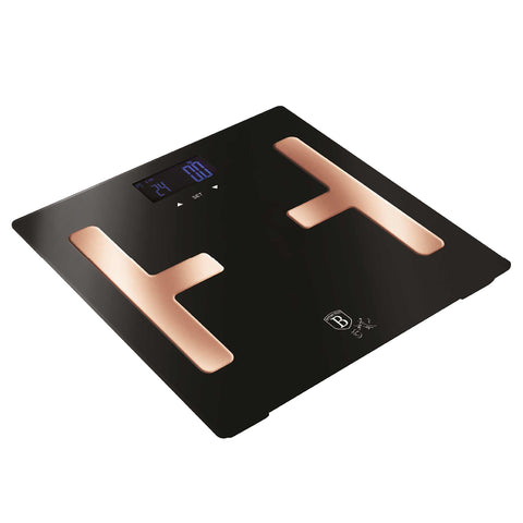 BH/9528, RENEW, BH/9107, Báscula digital de baño BODYFAT de cristal, capacidad 180 kg, negra, oro rosa, báscula de baño de grasa corporal, eléctrica, batería, báscula de baño digital, báscula de grasa corporal