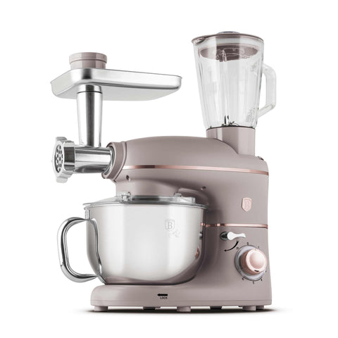 BH/9530, Robot de cocina multifunción 4 en 1, color topo mate, robot de cocina, multiusos, eléctrico, batidora de pie, robot de cocina, electrodomésticos de cocina