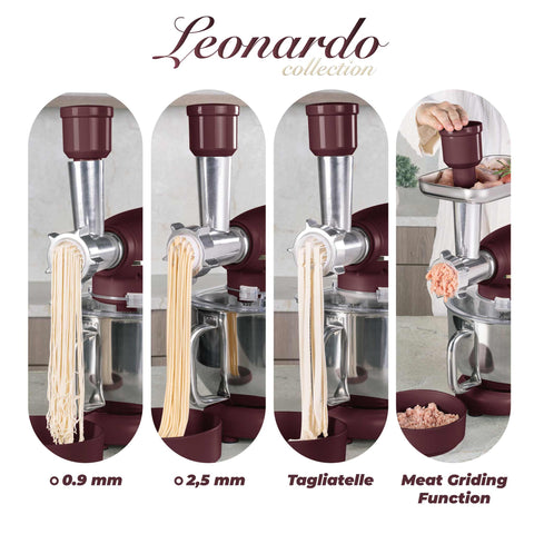 BH/9531, Robot de cocina multifunción 4 en 1, Matt Bordeaux, robot de cocina, multiusos, eléctrico, batidora de pie, robot de cocina, Imagen conceptual: producto y función clave.