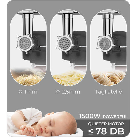  BH/9533, Robot de cocina multifunción 4 en 1, Antracita mate, robot de cocina, multiusos, eléctrico, batidora de pie, robot de cocina