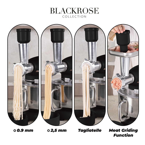 BH/9534, Robot de cocina multifunción 4 en 1, negro, oro rosa, robot de cocina, multiusos, eléctrico, batidora de pie, robot de cocina