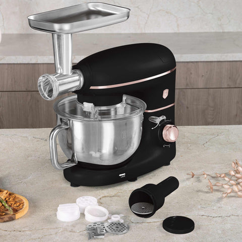 BH/9534, Robot de cocina multifunción 4 en 1, negro, oro rosa, robot de cocina, multiusos, eléctrico, batidora de pie, robot de cocina