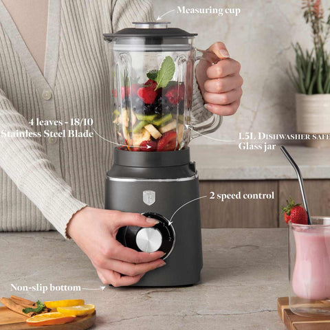  BH/9539,BH/9820,Batidora de vaso con jarra de cristal de 1,5L, 1000W,Antracita mate,batidora de vaso c.,eléctrica,batidora de vaso,batidora,batidora,turmix,Electrodomésticos de cocina