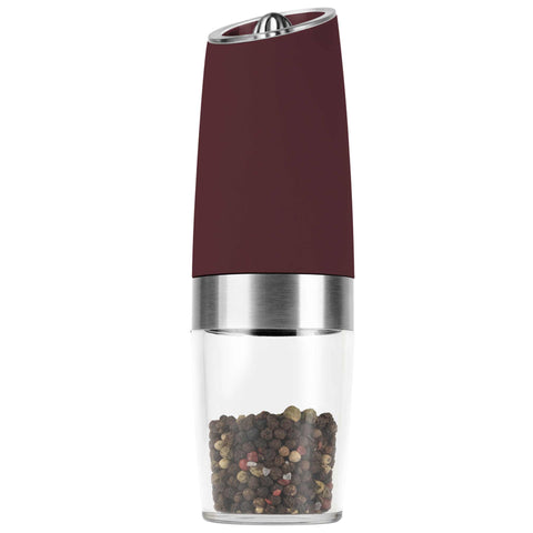  BH/9541, Juego de 2 molinillos de sal y pimienta por gravedad, color Burdeos mate, juego de molinillos de sal y pimienta d., eléctrico/a batería, juego de molinillos de sal y pimienta por gravedad, juego de molinillos de sal y pimienta eléctricos, juego de molinillos de sal y pimienta