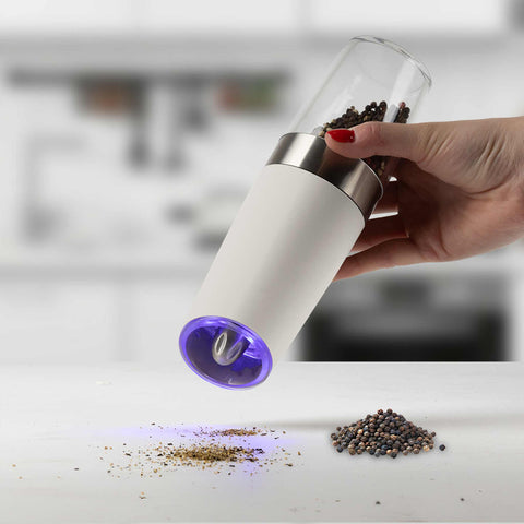  BH/9542, Juego de 2 molinillos de sal y pimienta por gravedad, crema mate, juego de molinillos de sal y pimienta d., eléctrico/a batería, juego de molinillos de sal y pimienta por gravedad, juego de molinillos de sal y pimienta eléctricos, juego de molinillos de sal y pimienta