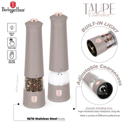  BH/9544N,BH/9544,Juego de 2 molinillos eléctricos de sal y pimienta,Topo mate,Juego de molinillos de sal y pimienta,eléctrico/batería,Juego de molinillos eléctricos de sal y pimienta,Juego de molinillos de sal y pimienta,Aparatos de cocina,Molinillo de sal y pimienta