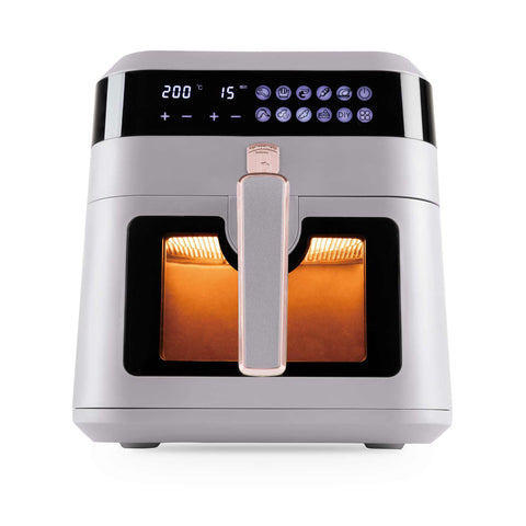 BH/9547, NEW, Air fryer 6,3L visible window, matt-taupe, air fryer, electric, digital air fryer, airfryer, oil-free fryer, air fryer with window