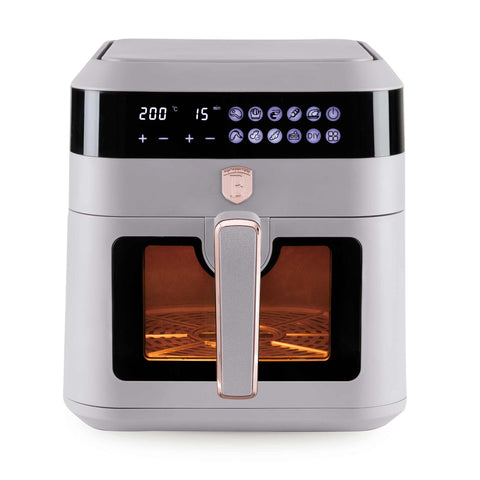 BH/9547, NEW, Air fryer 6,3L visible window, matt-taupe, air fryer, electric, digital air fryer, airfryer, oil-free fryer, air fryer with window