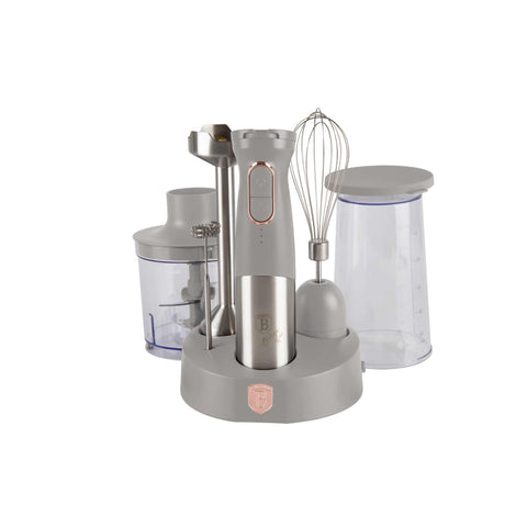  BH/9558, juego de 6 batidoras de mano inalámbricas y recargables, color topo mate, batidora de mano, con carga eléctrica/cable, batidora de mano inalámbrica, batidora de inmersión, batidora de mano con soporte, electrodomésticos de cocina, batidora de mano