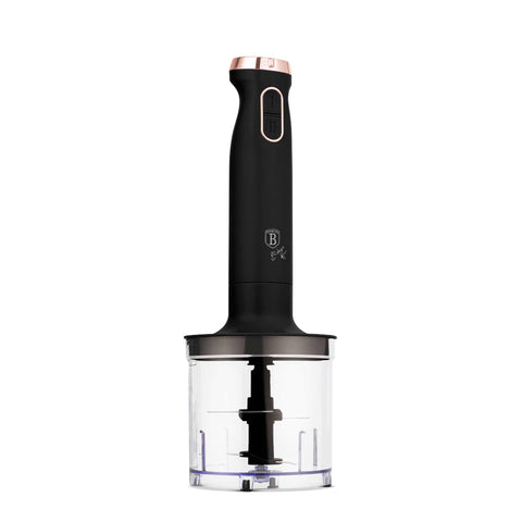  BH/9561, batidora de mano 6 en 1, color negro y oro rosa, eléctrica, de inmersión, con soporte, electrodomésticos de cocina