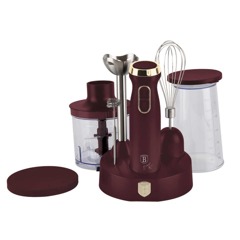 BH/9563, batidora de mano 6 en 1, Matt Bordeaux, batidora de mano eléctrica, batidora de inmersión, batidora de mano con soporte, electrodomésticos de cocina, batidora de mano