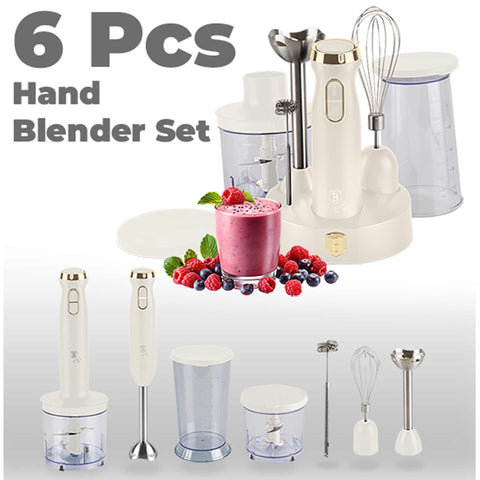  BH/9564, batidora de mano 6 en 1, crema mate, batidora de mano eléctrica, batidora de inmersión, batidora de mano con soporte, electrodomésticos de cocina, batidora de mano