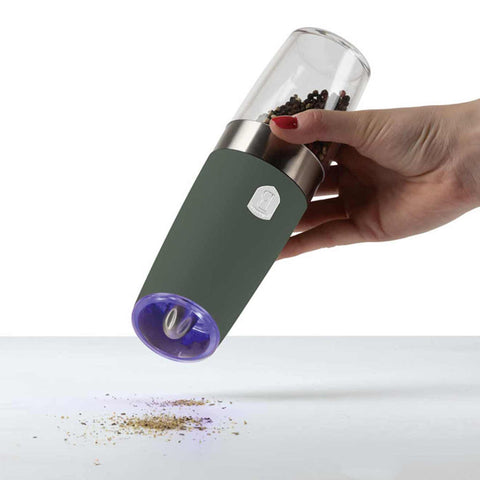  BH/9570, Juego de 2 molinillos de sal y pimienta por gravedad, verde mate, juego de molinillos de sal y pimienta d., eléctrico/a batería, juego de molinillos de sal y pimienta por gravedad, juego de molinillos de sal y pimienta eléctricos, juego de molinillos de sal y pimienta